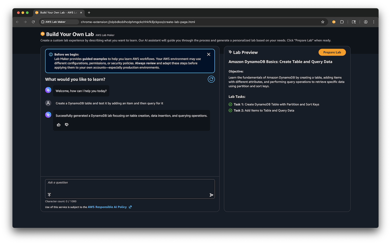 AWS Lab Maker - 截图 2