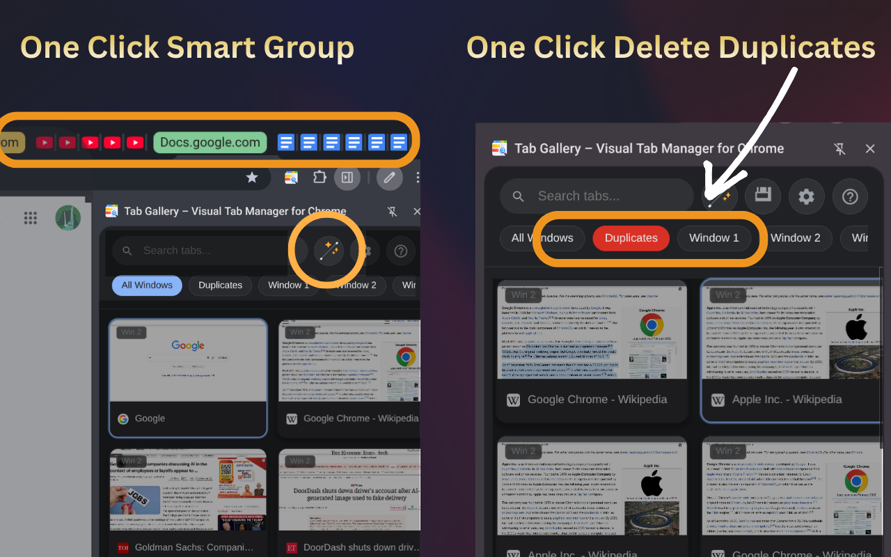 Tab Gallery – Visual Tab Manager for Chrome - 截图 4
