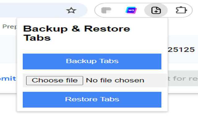 Tab Backup - 截图 1
