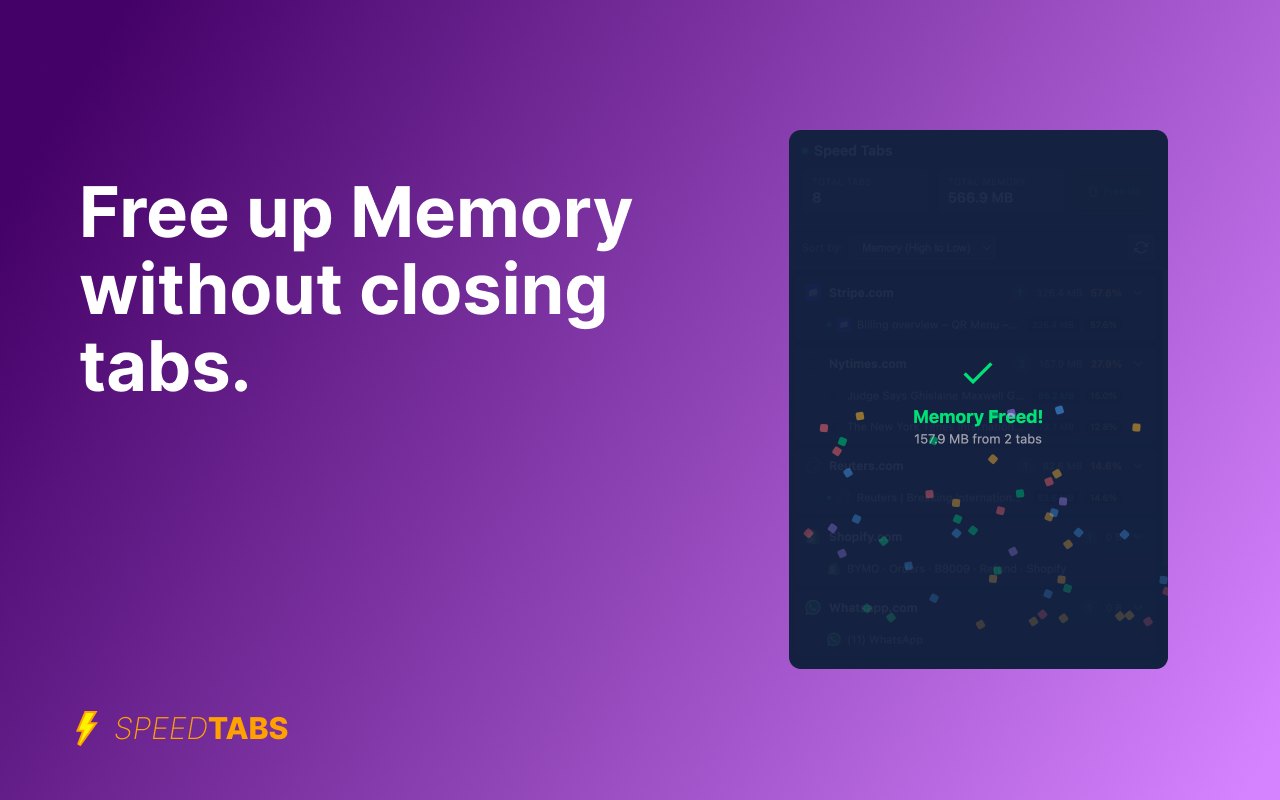 MemoryStats – Close Heavy Tabs, Reduce RAM Usage, Boost Chrome Memory Saver - 截图 3