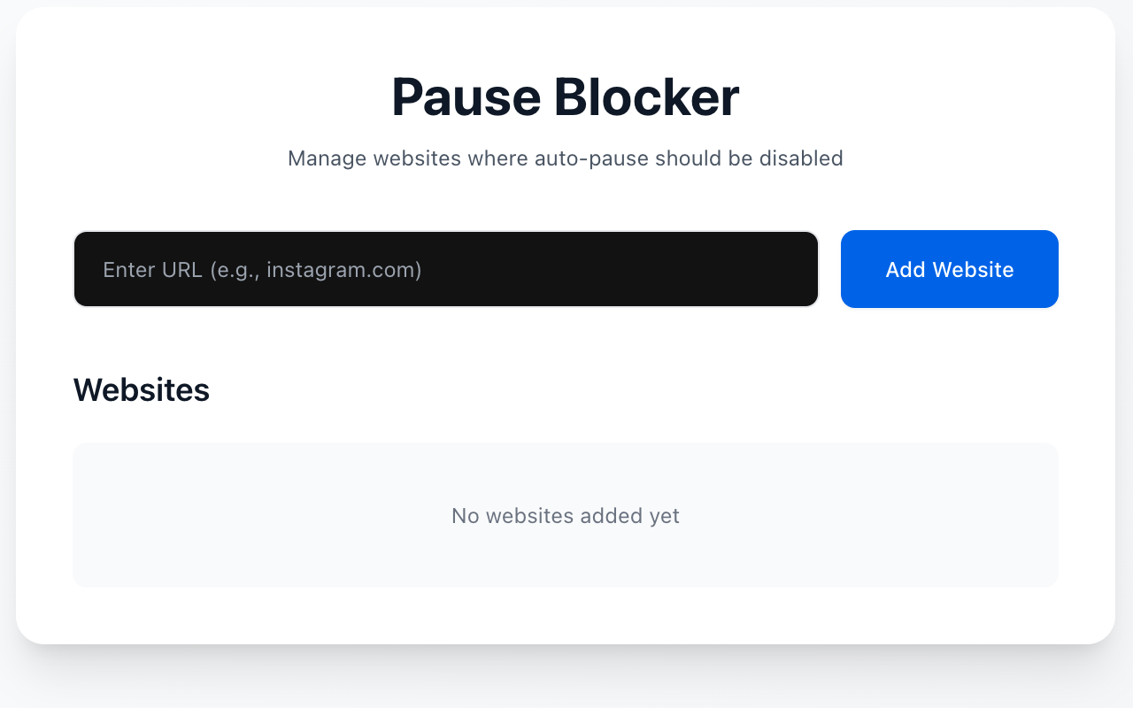 Pause Blocker - 截图 1