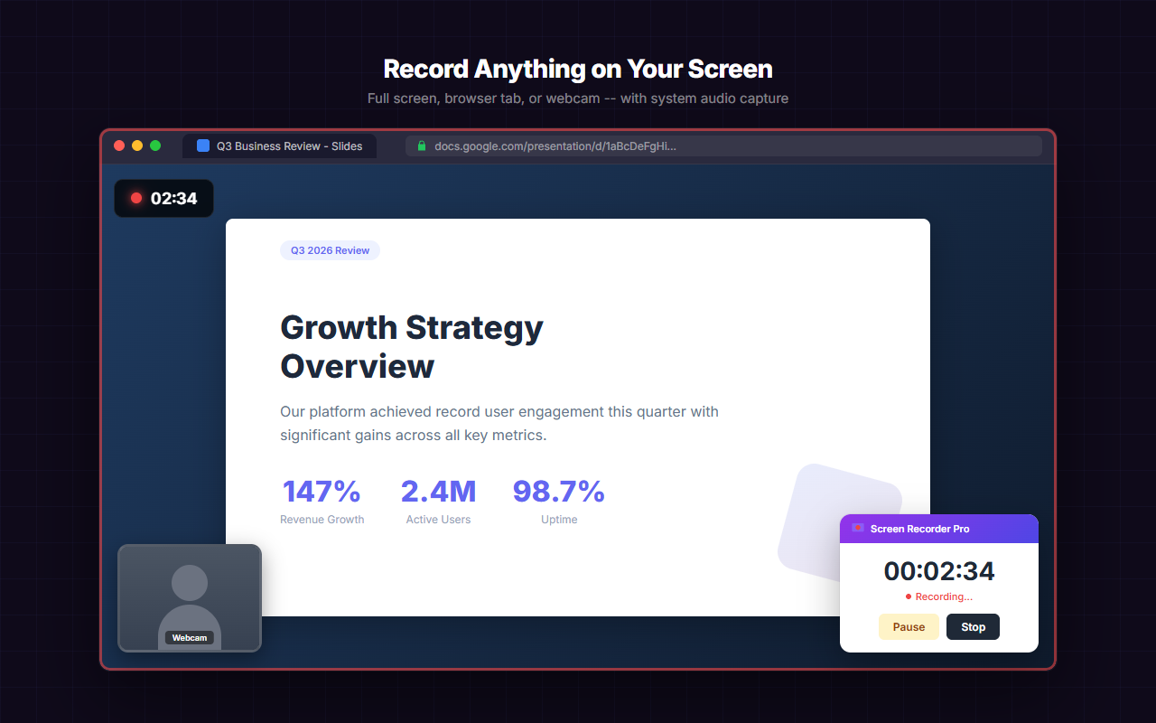 Screen Recorder Pro - 截图 1