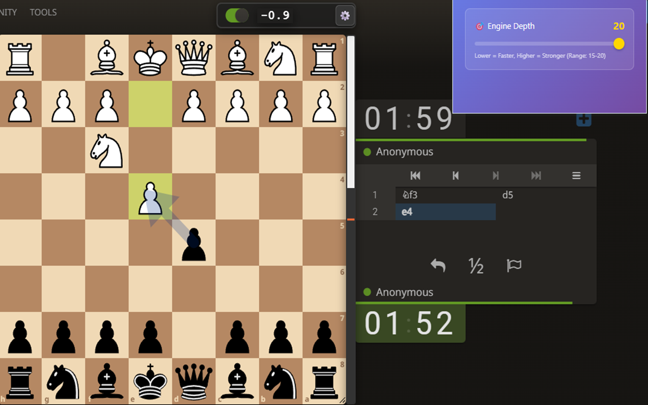 Chess.com & Lichess Stockfish Evaluator - 截图 1