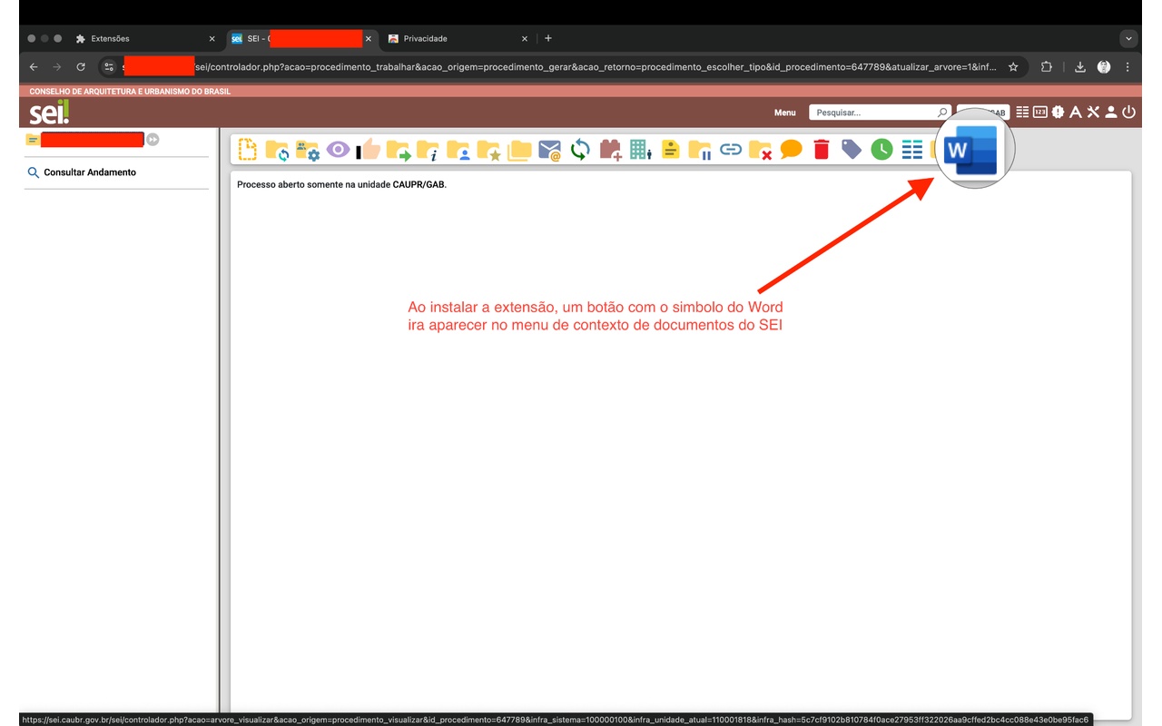 SEI para Word - 截图 2
