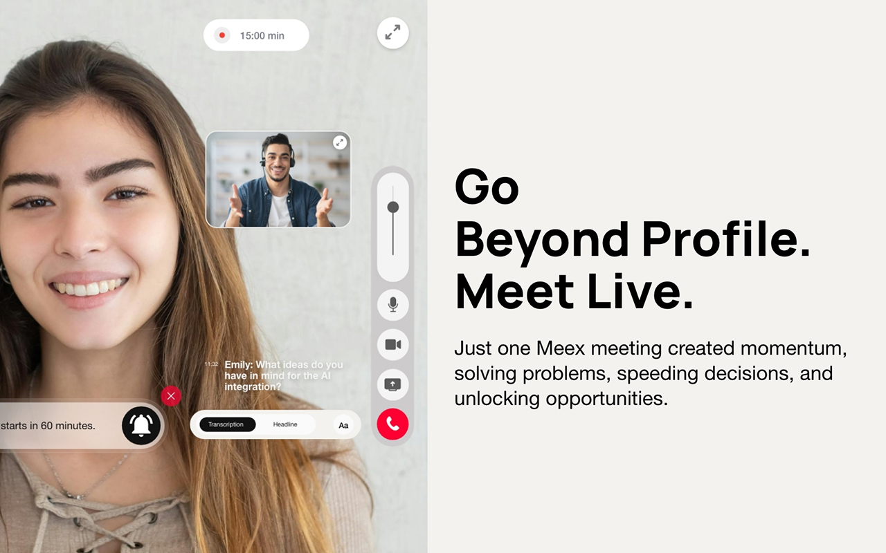 Meex – Get Video Meetings with Anyone - 截图 1