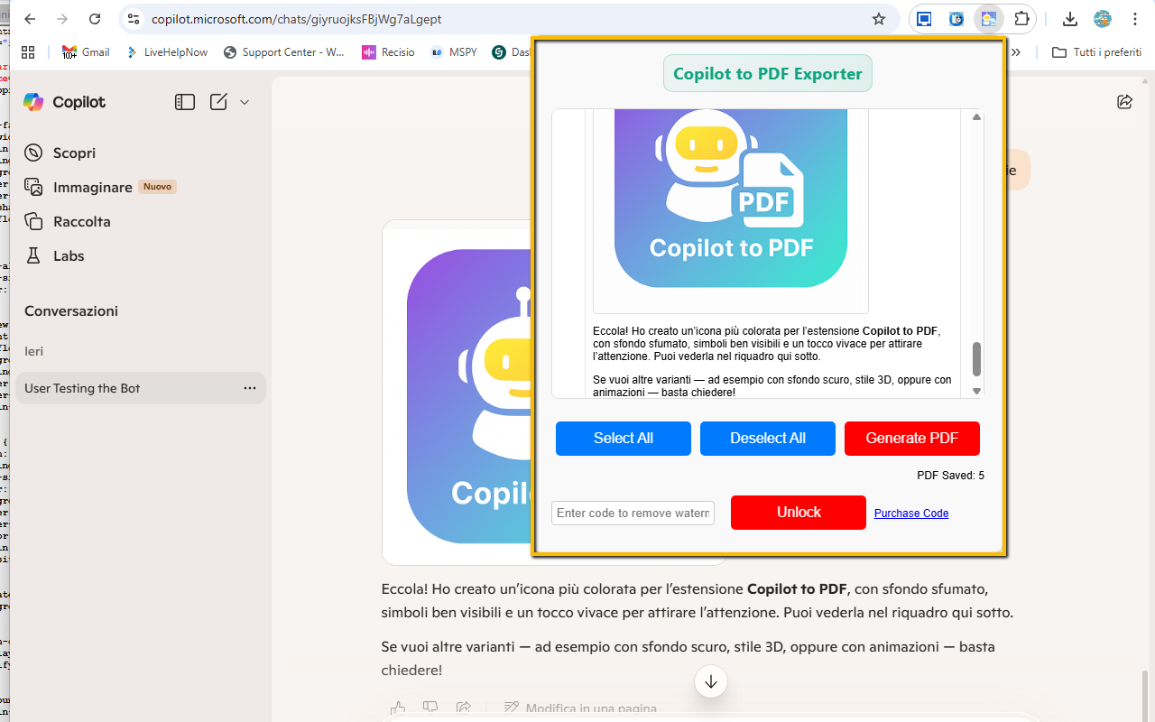 Copilot to PDF Exporter - 截图 2