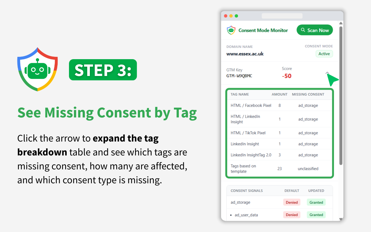 Consent Mode Monitor: Free GTM scanner - 截图 4