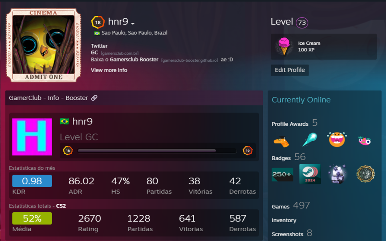 GamersClub Info Steam - 截图 1