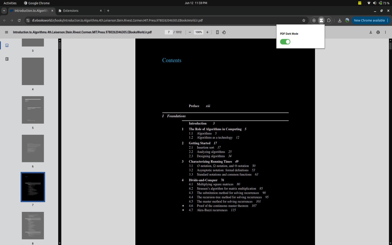 PDF Dark Mode Toggle - 截图 1