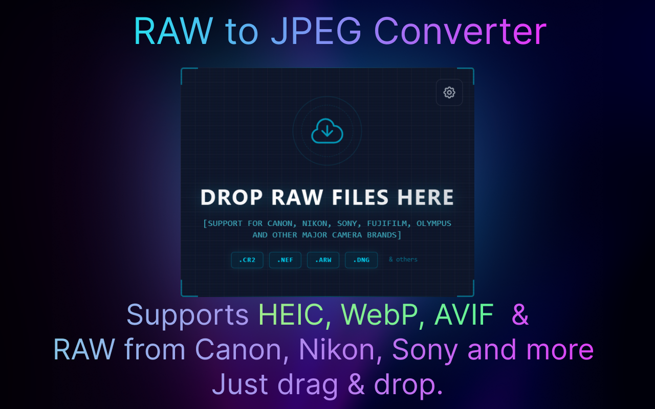 HEIC 转 JPG 转换器 - 图片转换 (RAW, JFIF, TIFF) - 截图 2
