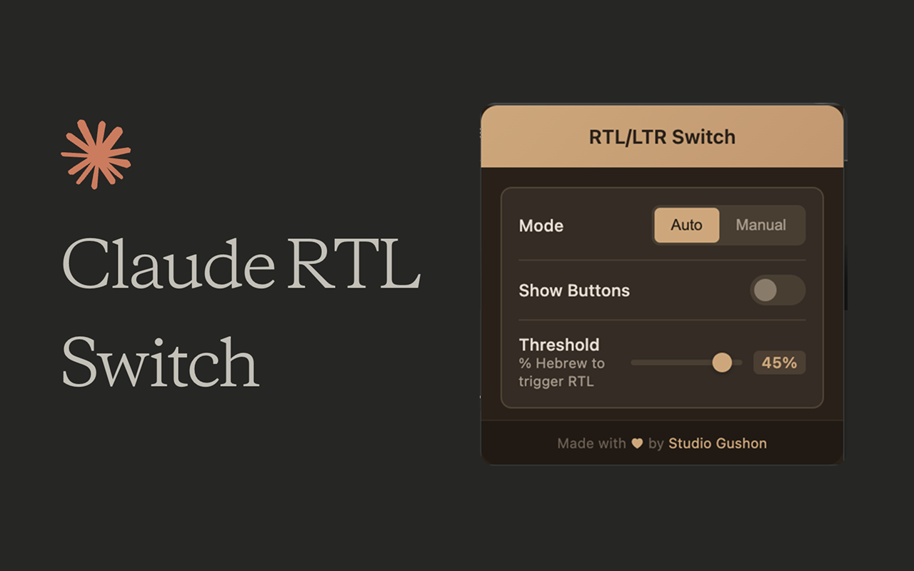 Claude RTL/LTR Switch - 截图 1