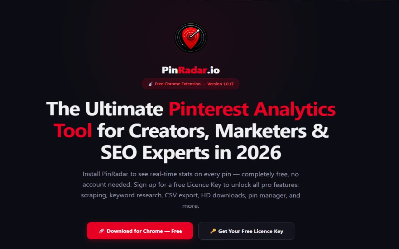 PinRadar.io — Viral Pins & Hidden Pinterest Analytics - 截图 2