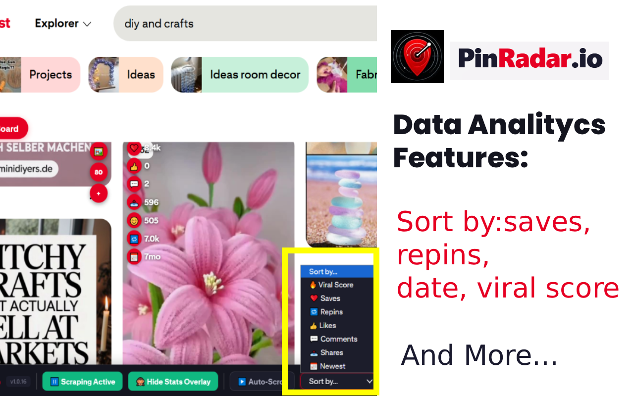PinRadar.io — Viral Pins & Hidden Pinterest Analytics - 截图 4