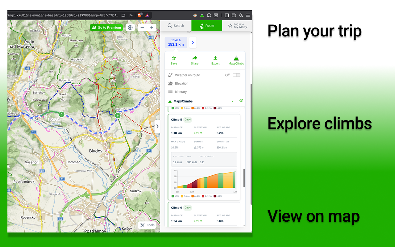 MapyClimbs: GPX Climb Analyzer - 截图 2