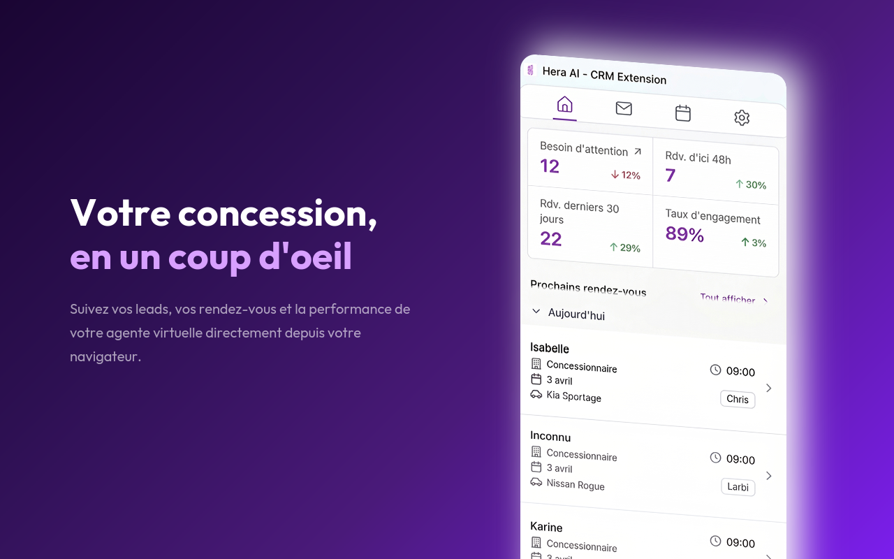 Hera AI - CRM Extension - 截图 2