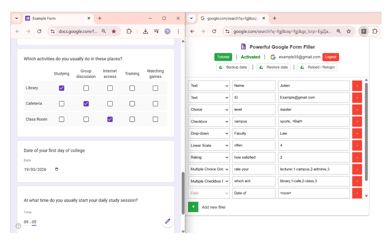 Powerful Google Form Filler - 截图 4