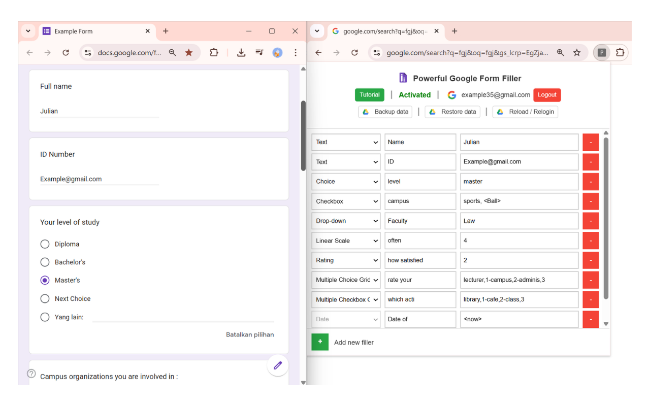 Powerful Google Form Filler - 截图 5