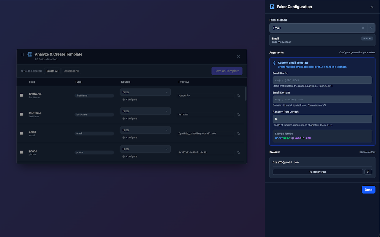 FakerFill – Form Filler & Fake Data Generator - 截图 1