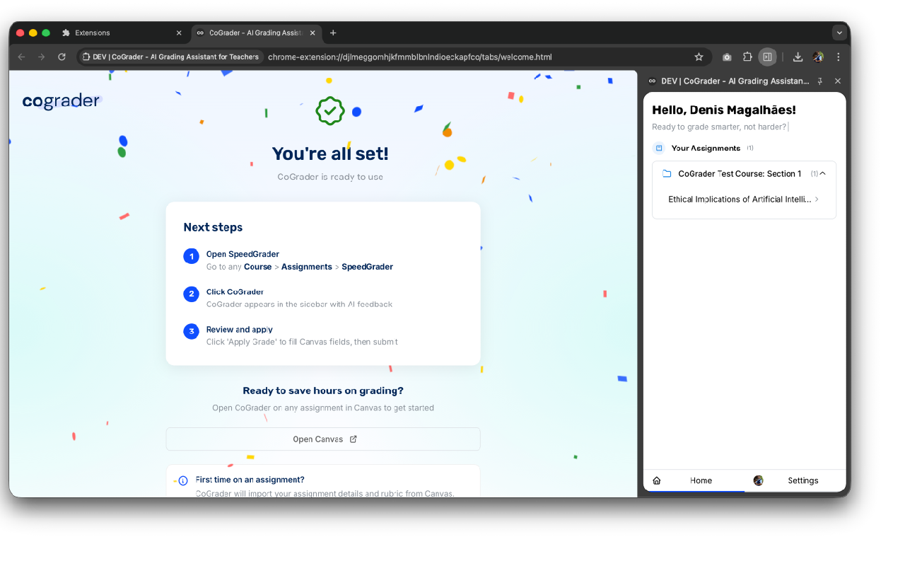 CoGrader for Canvas - AI Grader - 截图 3