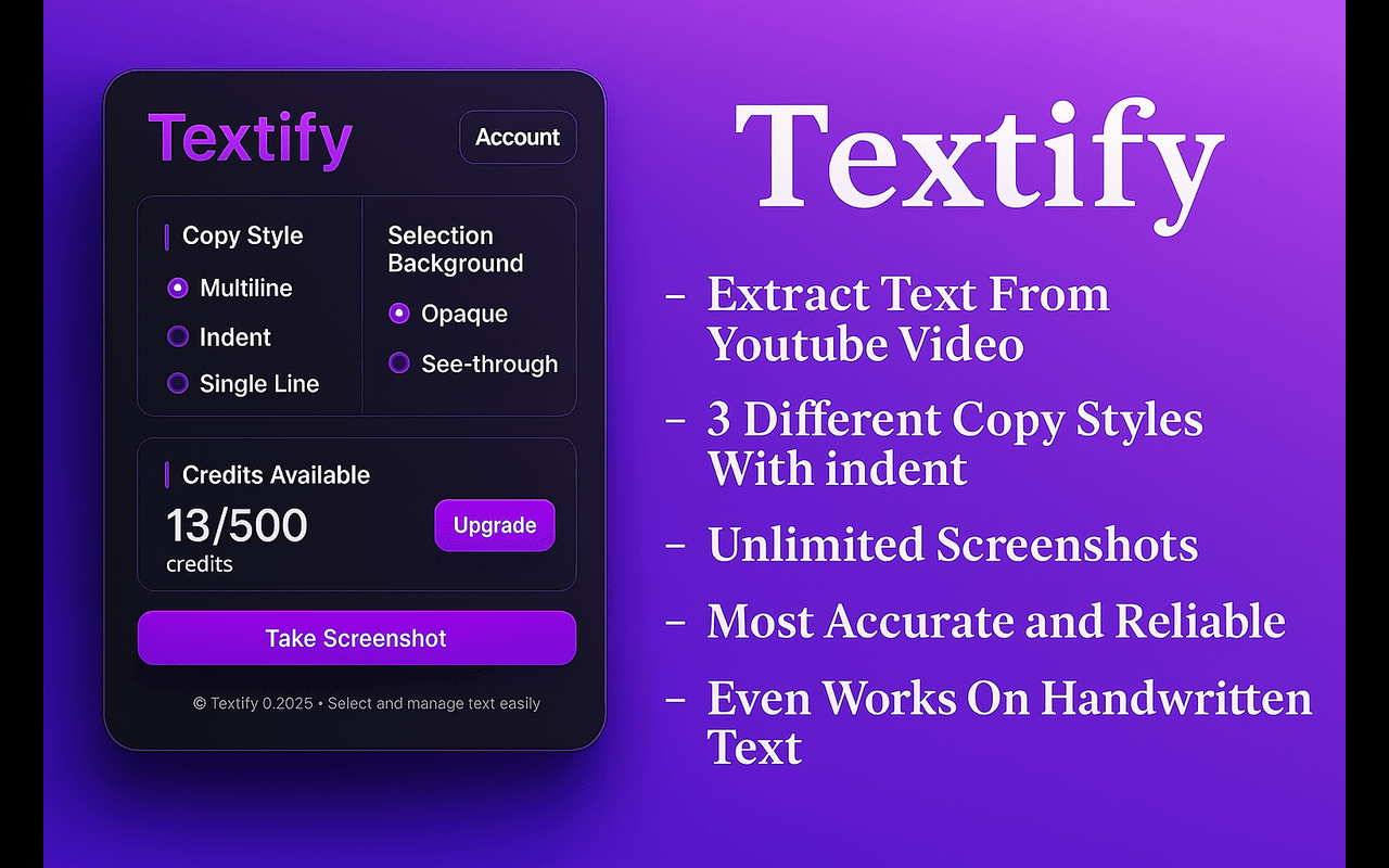 Textify: Select & Copy Text From Videos - 截图 3