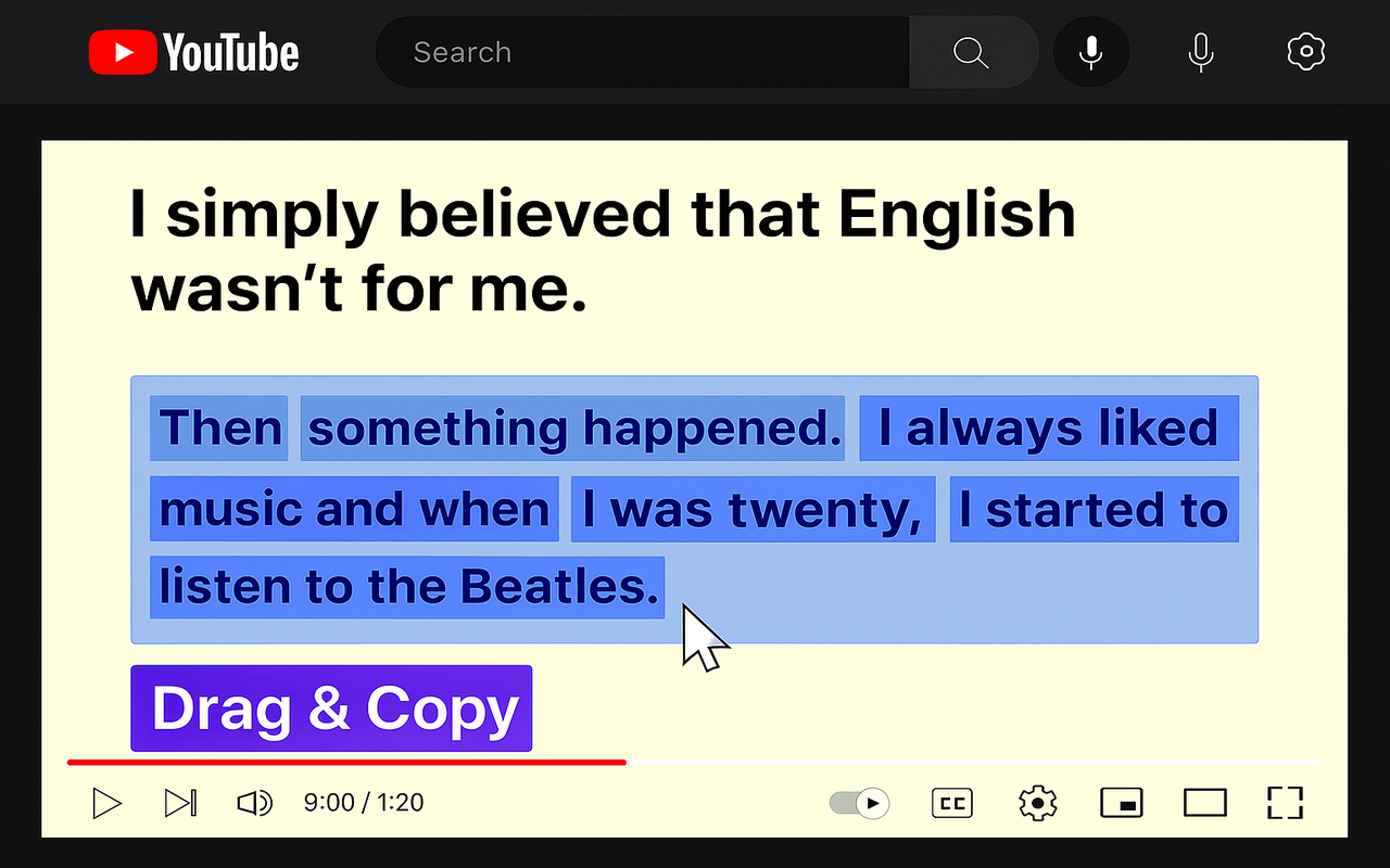 Textify: Select & Copy Text From Videos - 截图 4