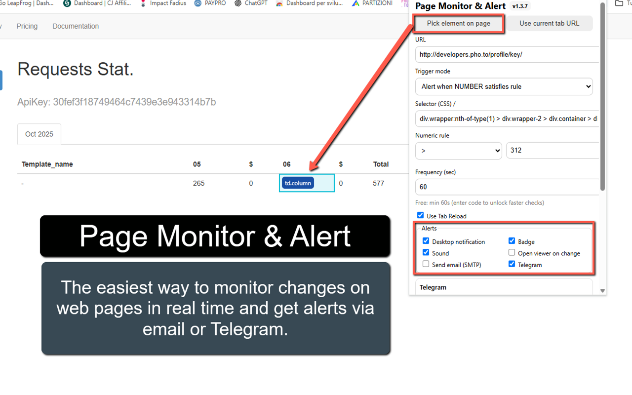 Page Monitor & Alert - 截图 1