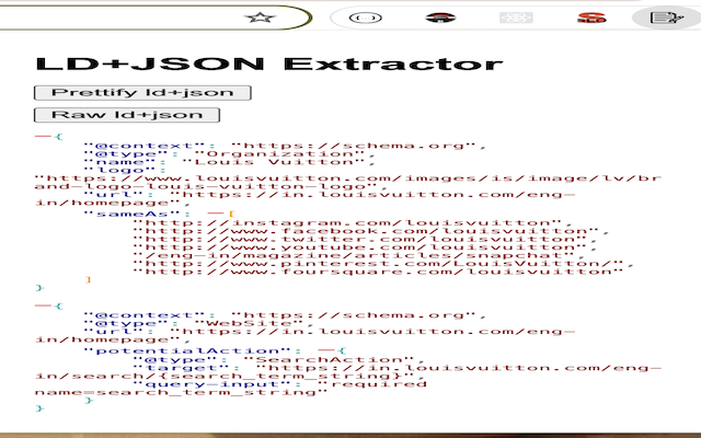 LD+JSON Extractor - 截图 2