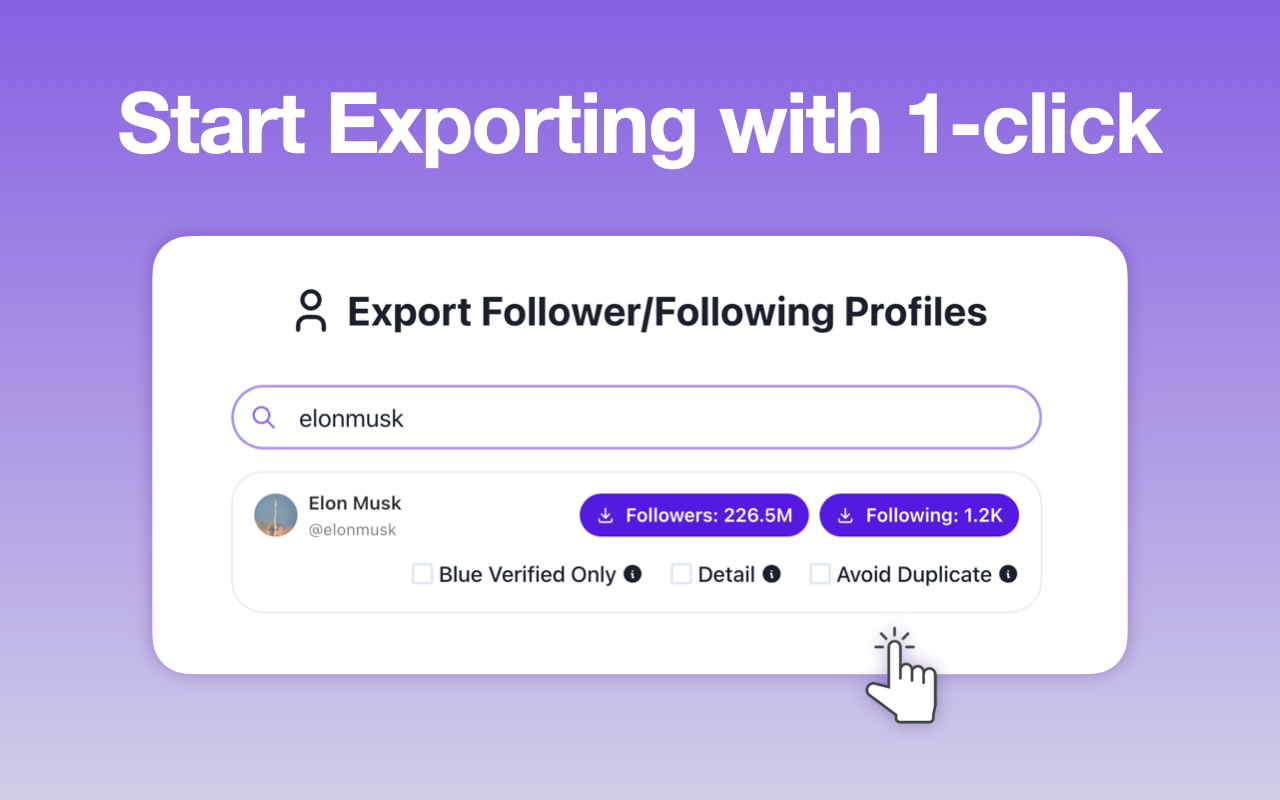 Twitter粉丝导出器 - exporter24 - 截图 5