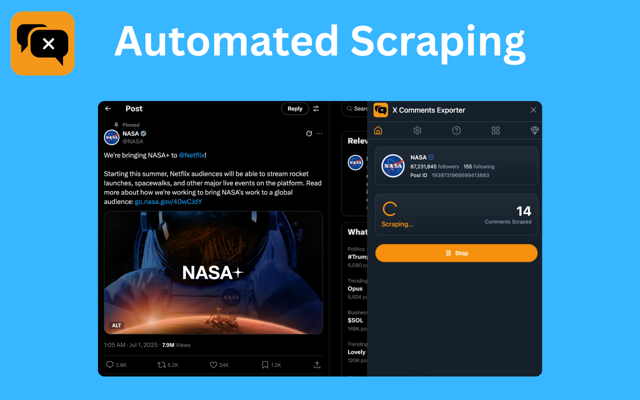 X Comments Exporter - Export Twitter Comments - 截图 2