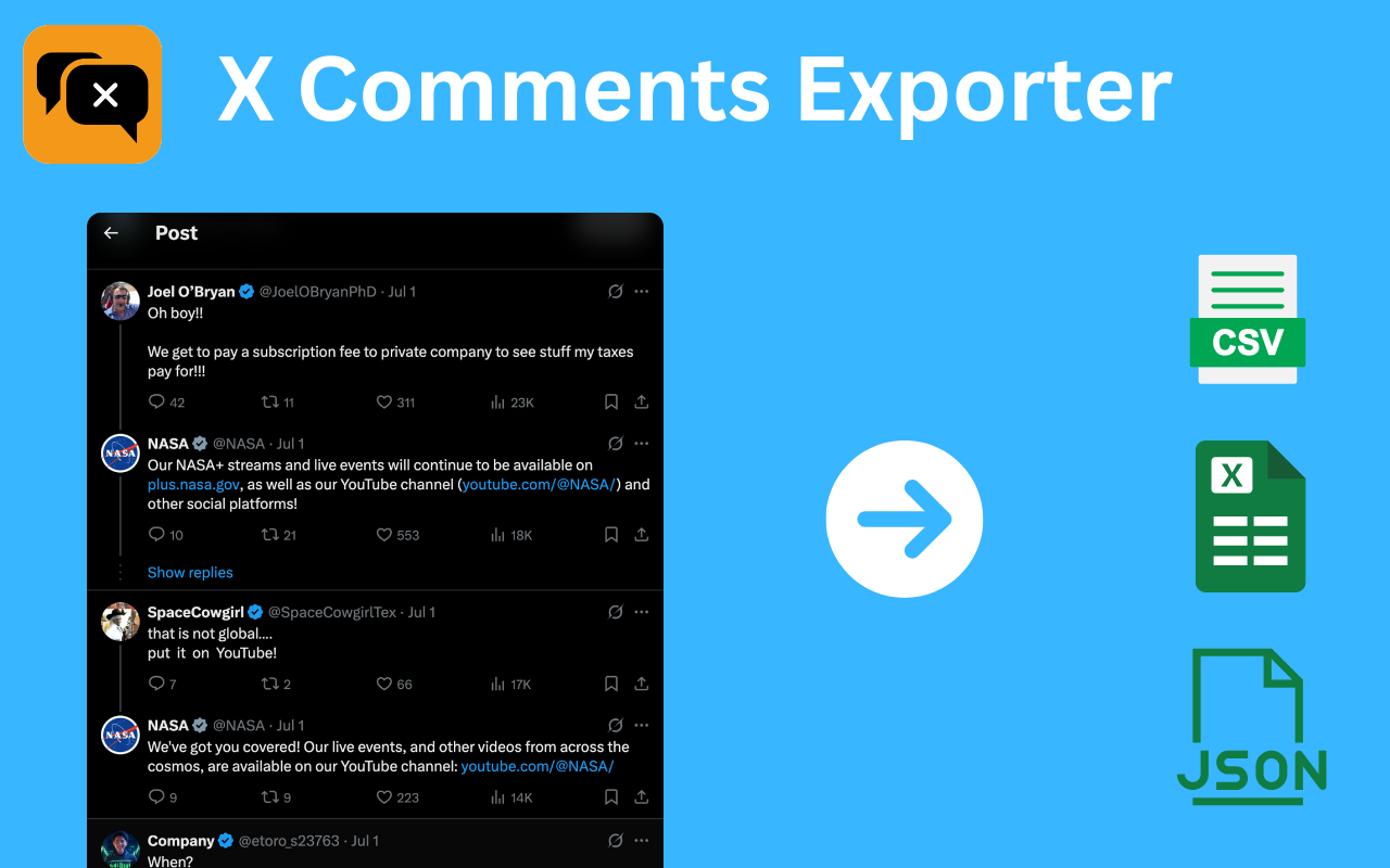 X Comments Exporter - Export Twitter Comments - 截图 5
