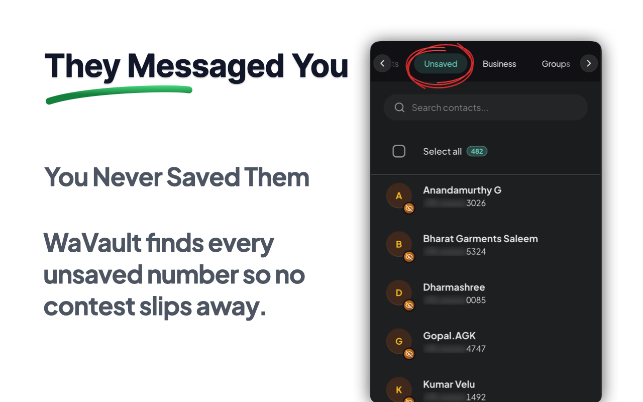 导出 WhatsApp 联系人到 Excel | 群成员提取工具 – WaVault - 截图 5