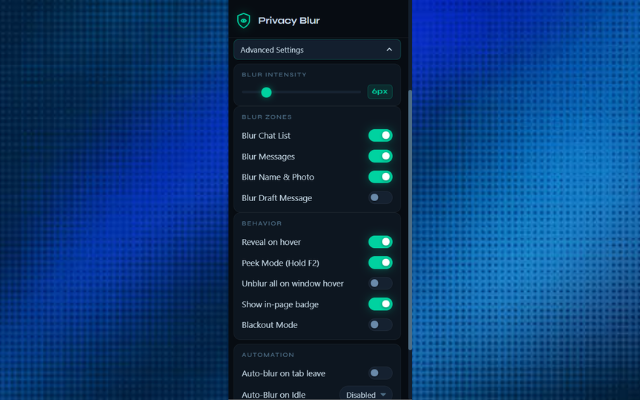 Privacy Blur for WhatsApp - 截图 3