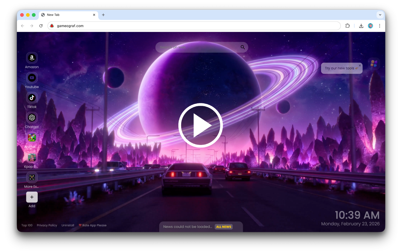 Cosmic Drive Live Wallpaper - 截图 5