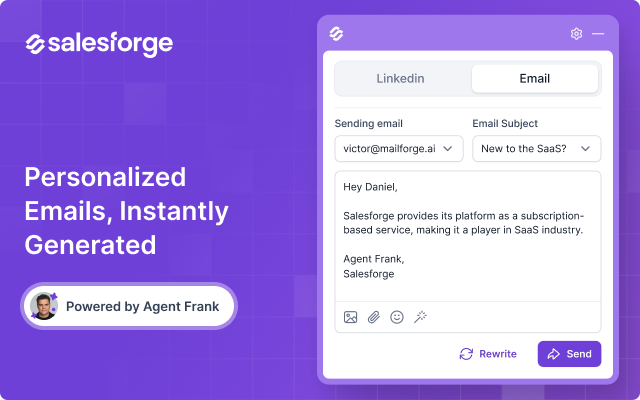 Salesforge: Free B2B Email & Phone Number Finder - 截图 1