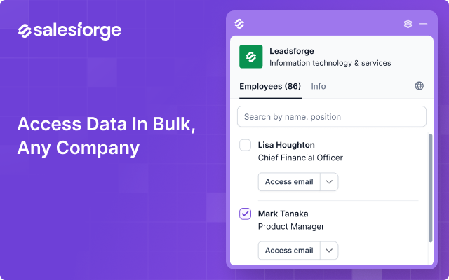 Salesforge: Free B2B Email & Phone Number Finder - 截图 2