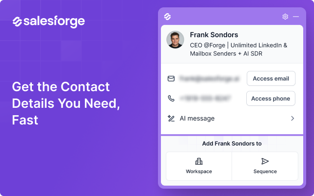 Salesforge: Free B2B Email & Phone Number Finder - 截图 4