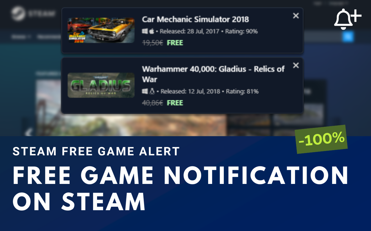 Steam Free Game Alert - 截图 1