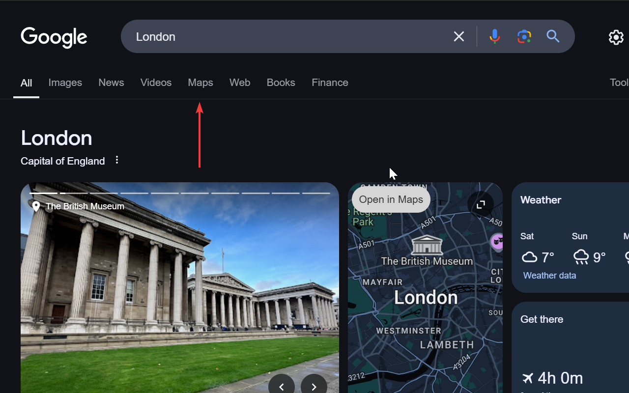 Restore Google Search Maps Button - 截图 3