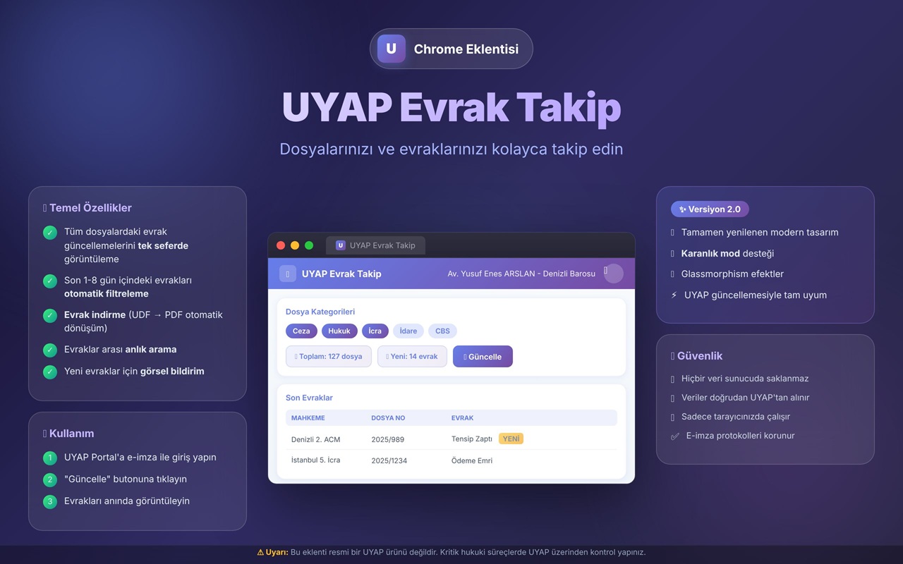 UYAP Evrak Takip - 截图 1