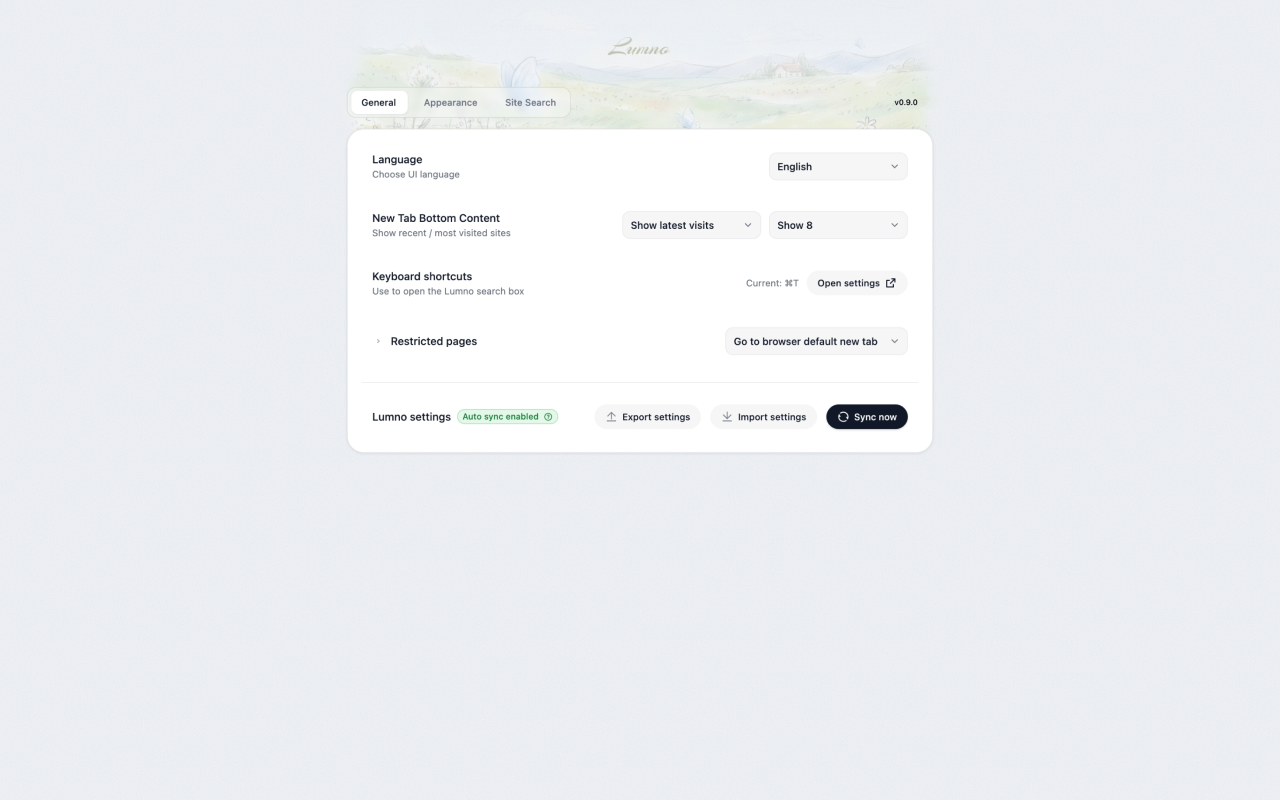 Lumno | 聚焦搜索&新标签页 - 截图 4