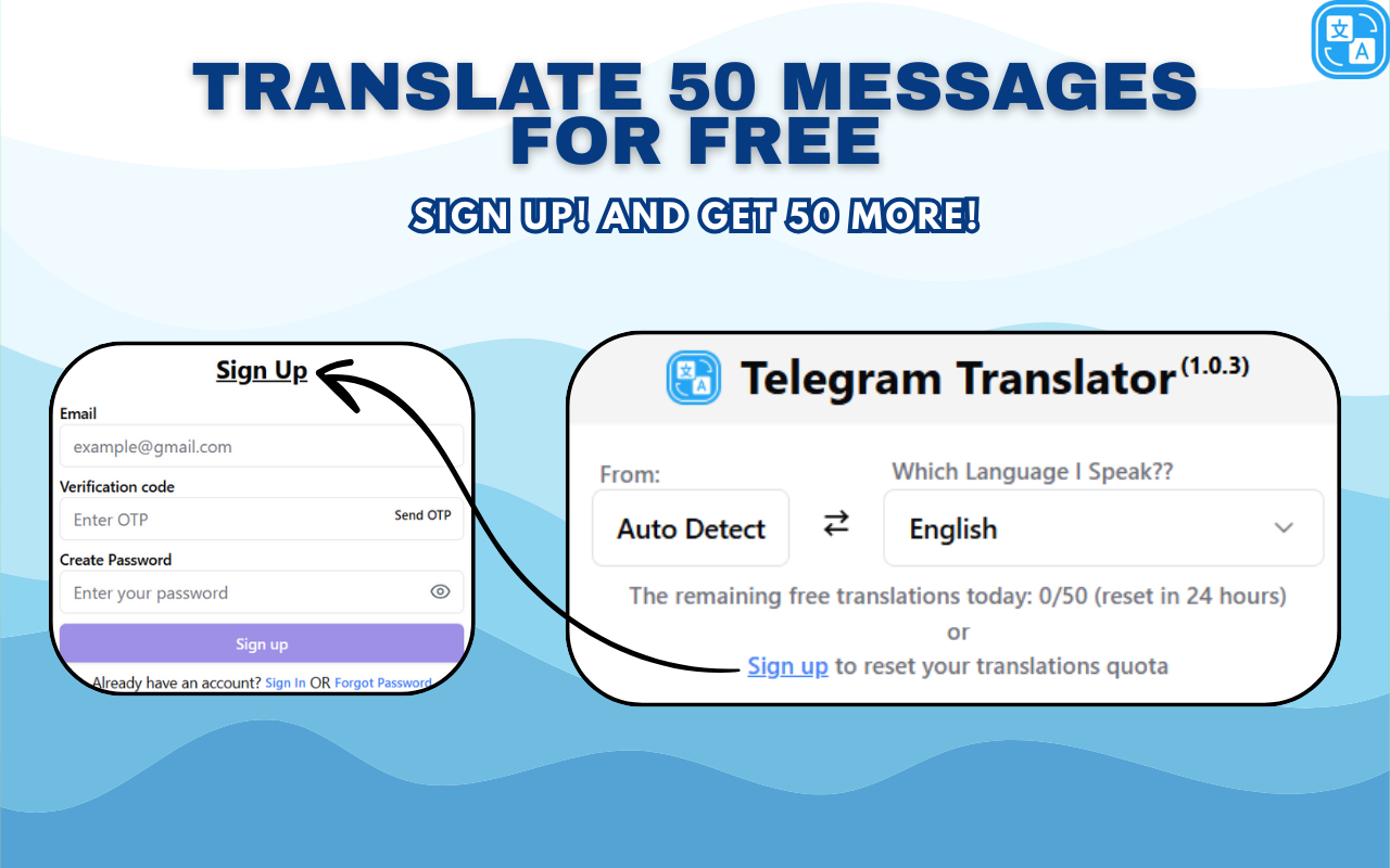Telegram™ Web Translator - 截图 1