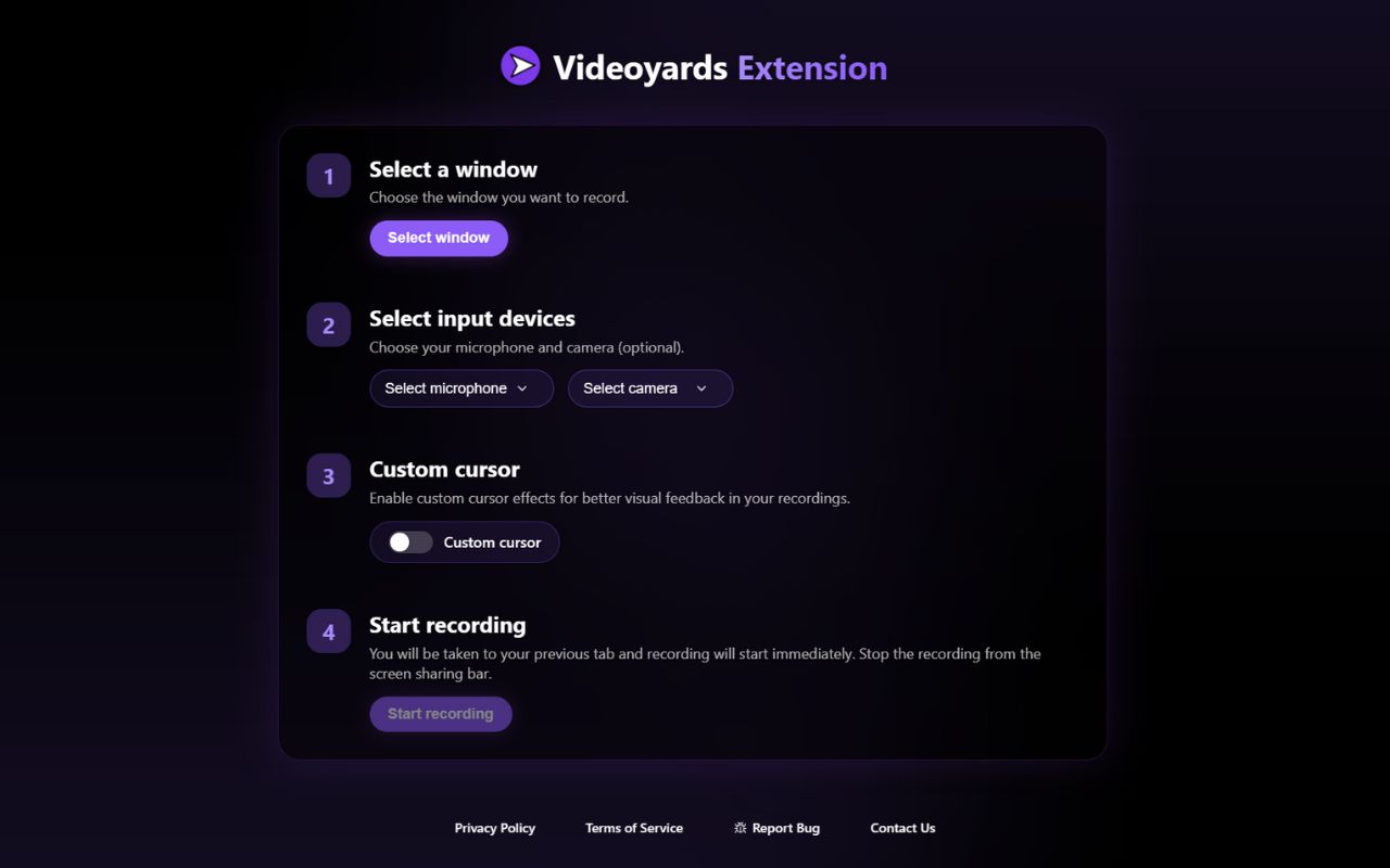 Videoyards - Screen Recorder with Custom Cursor & Auto Zoom - 截图 2