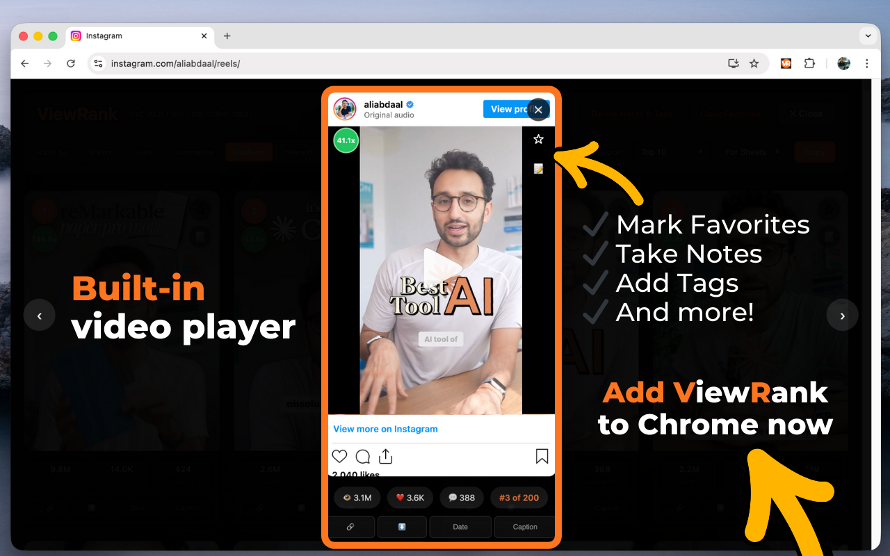 ViewRank - Find Best Instagram Reels Ideas - 截图 2