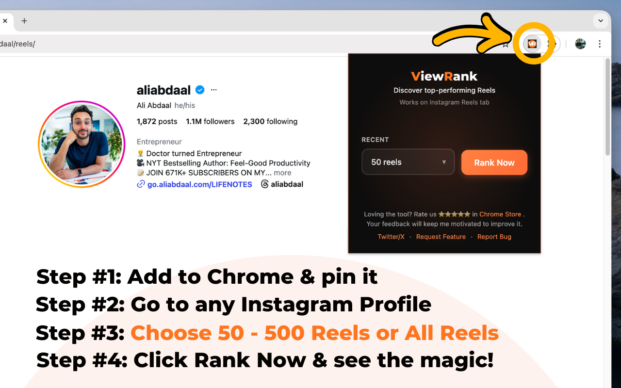 ViewRank - Find Best Instagram Reels Ideas - 截图 3