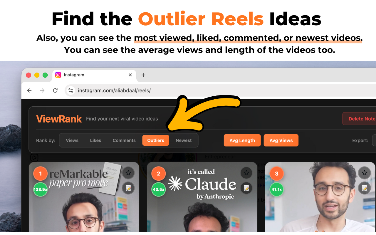 ViewRank - Find Best Instagram Reels Ideas - 截图 5