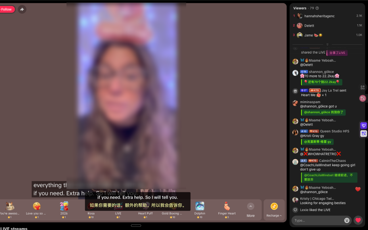 Live Chat & Captions Translator for TikTok - 截图 3
