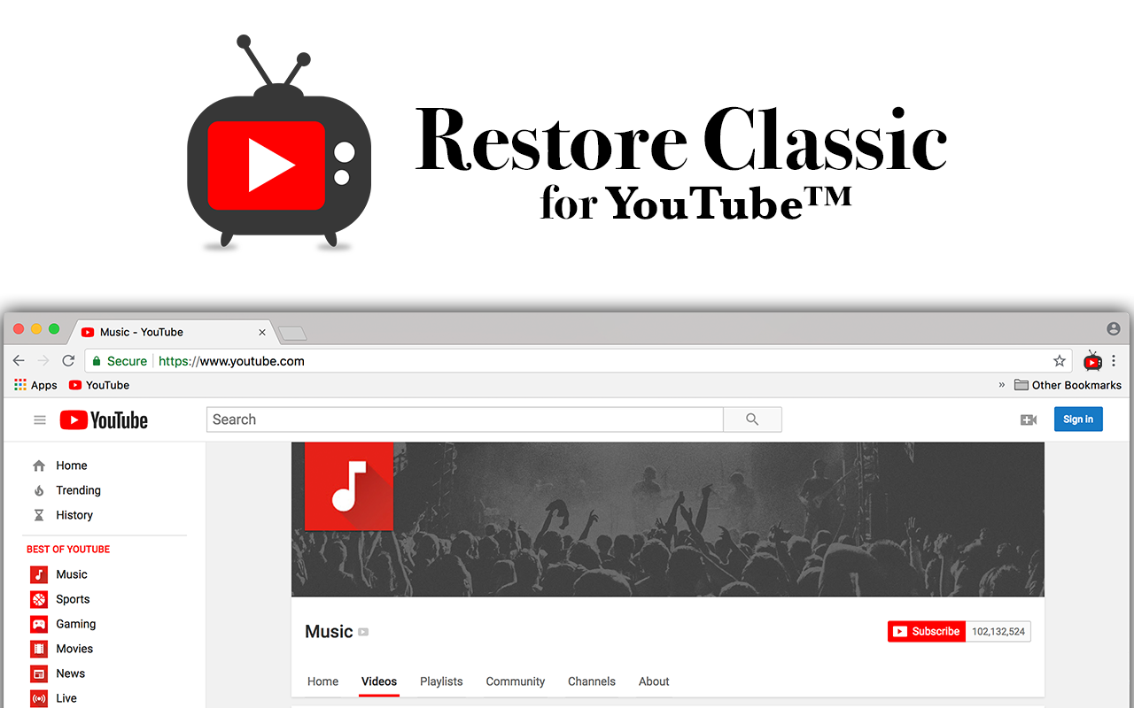 Restore Classic for YouTube™ - 截图 2