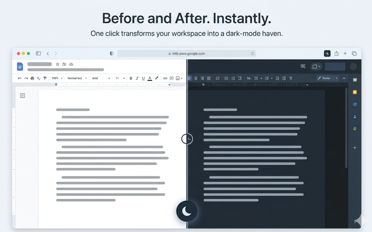 Dark Mode for Google Docs™ — True Dark Theme - 截图 1