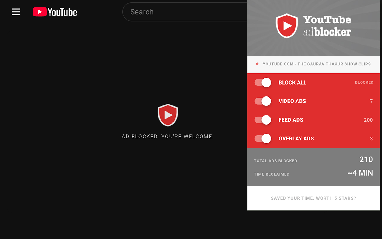 YouTube Adblocker - 截图 2