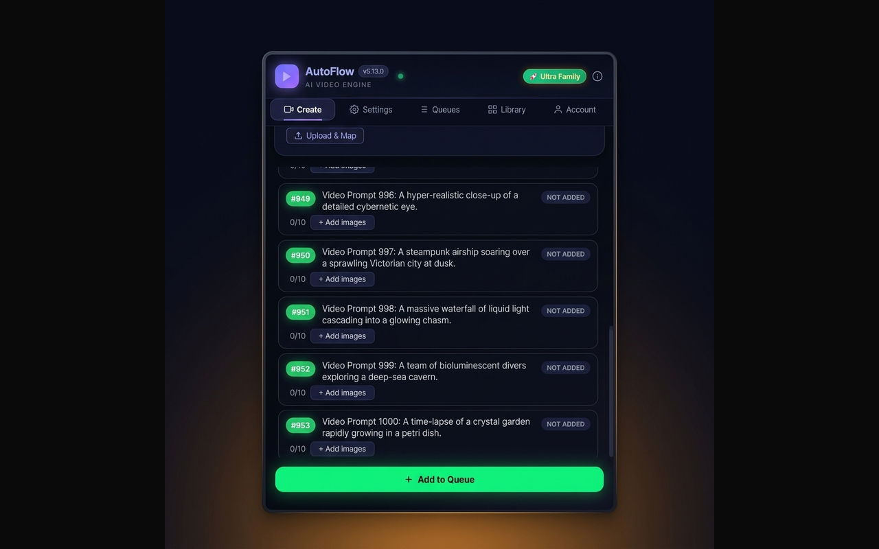 AutoFlow – Video Task Manager for Google Flow - 截图 4